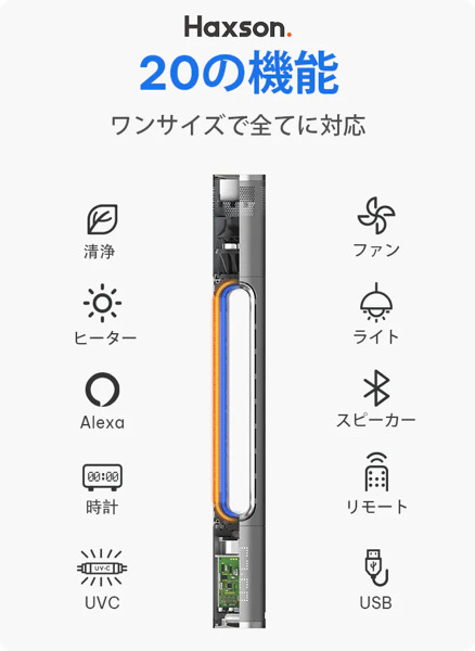 20の機能を備えたベッド用スマート空気清浄ファンが気になる