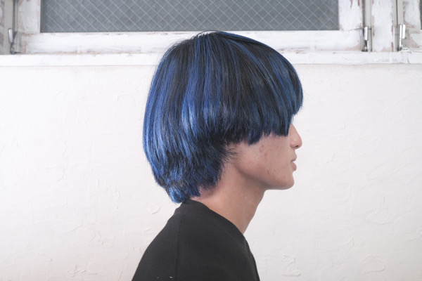 【大阪　今里】ノンジアミンのカラーで作るブルーヘア