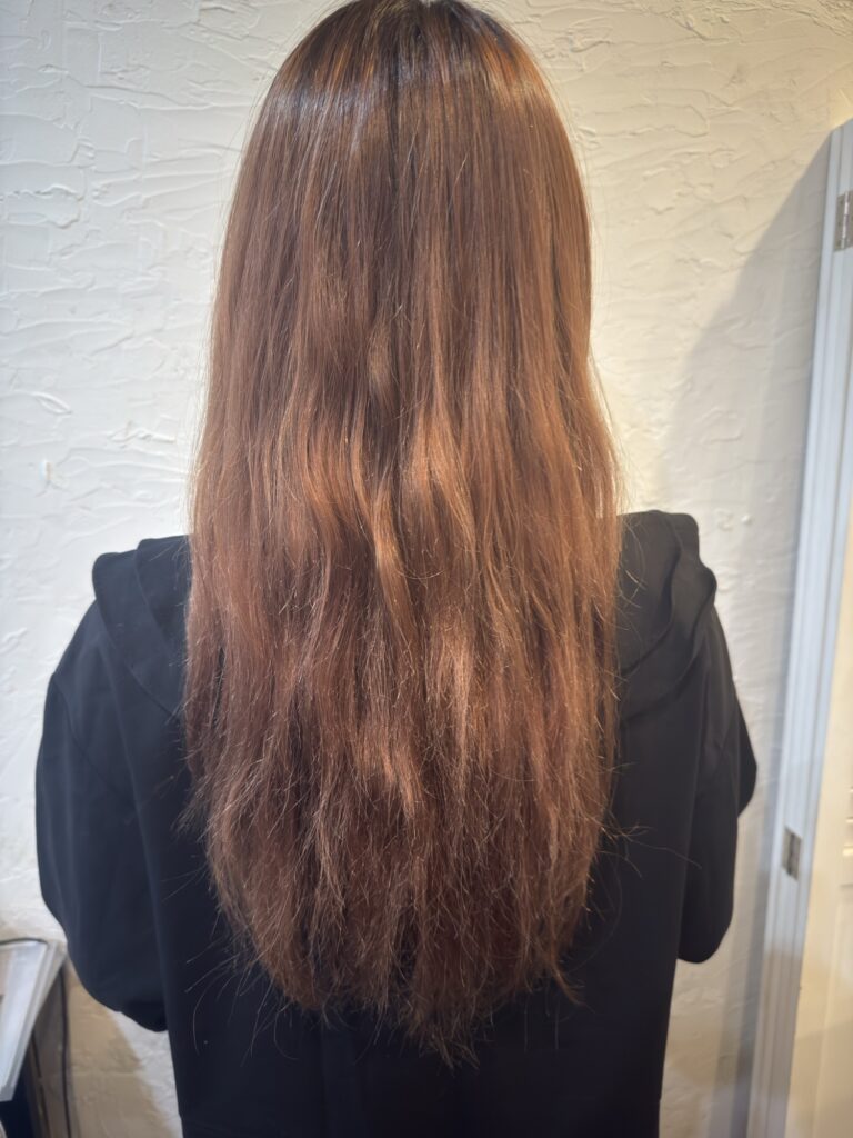 「乾かさず寝た翌朝のパサつきとまとまりのない髪」