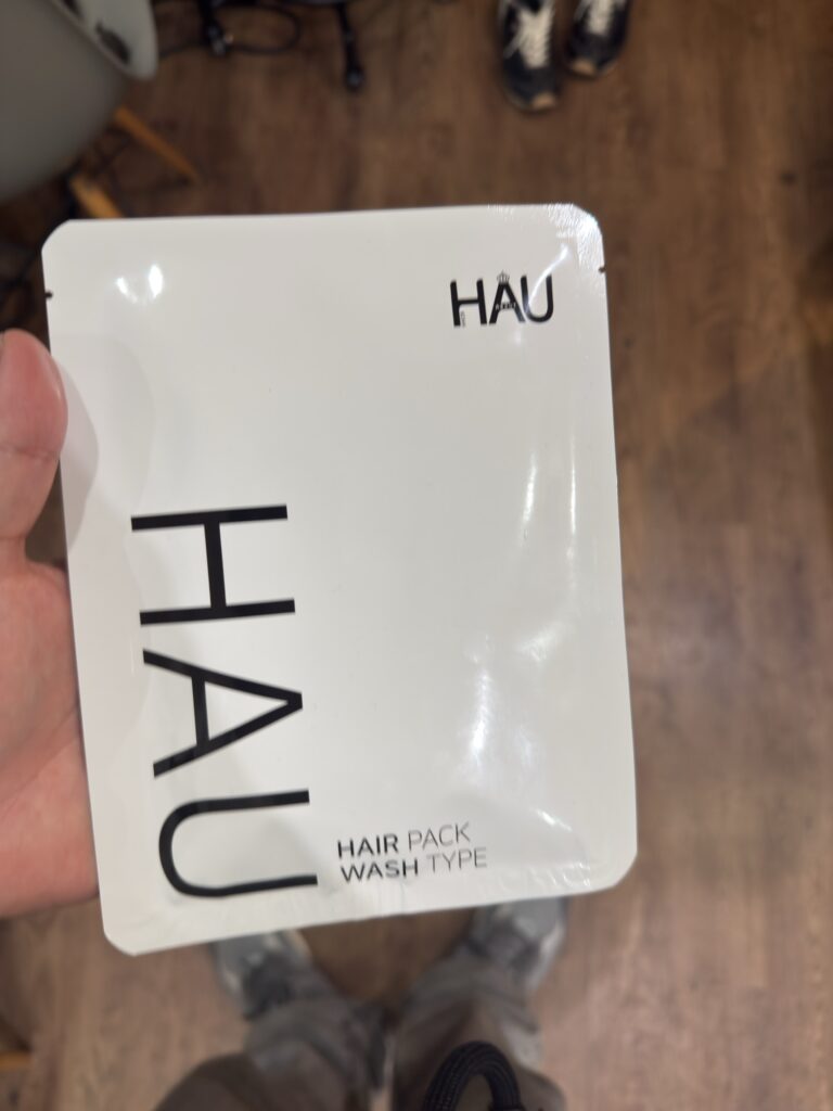 頭皮と髪の毛のケアができるHAUヘアパック