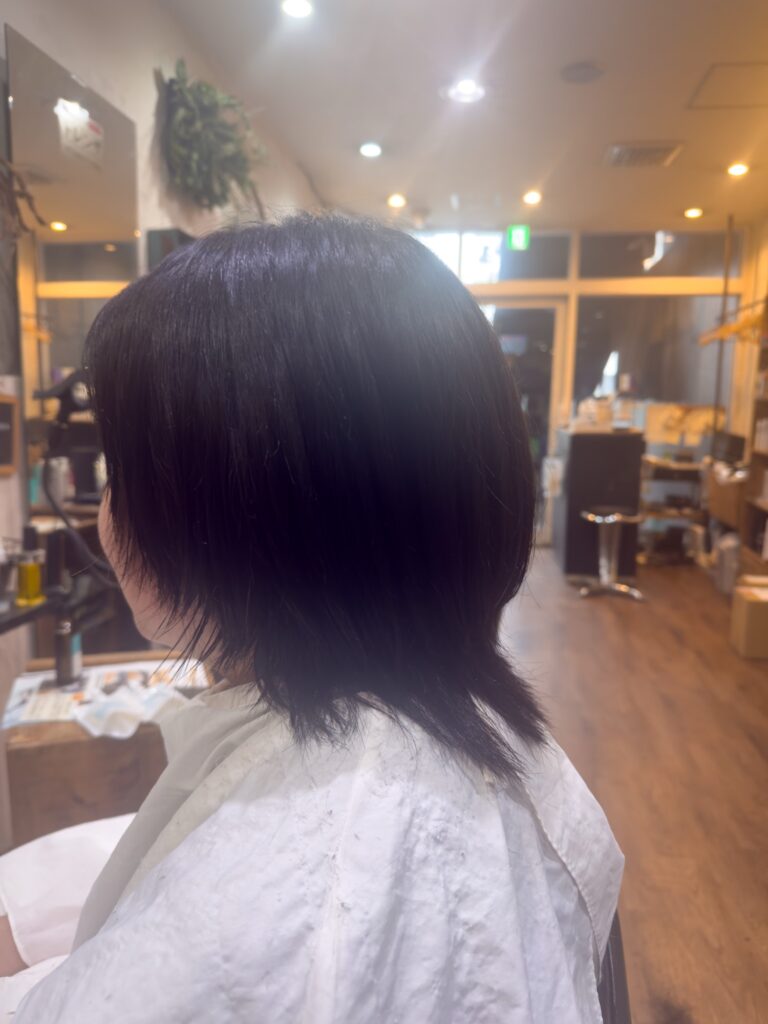 伸ばしてる最中の髪の毛