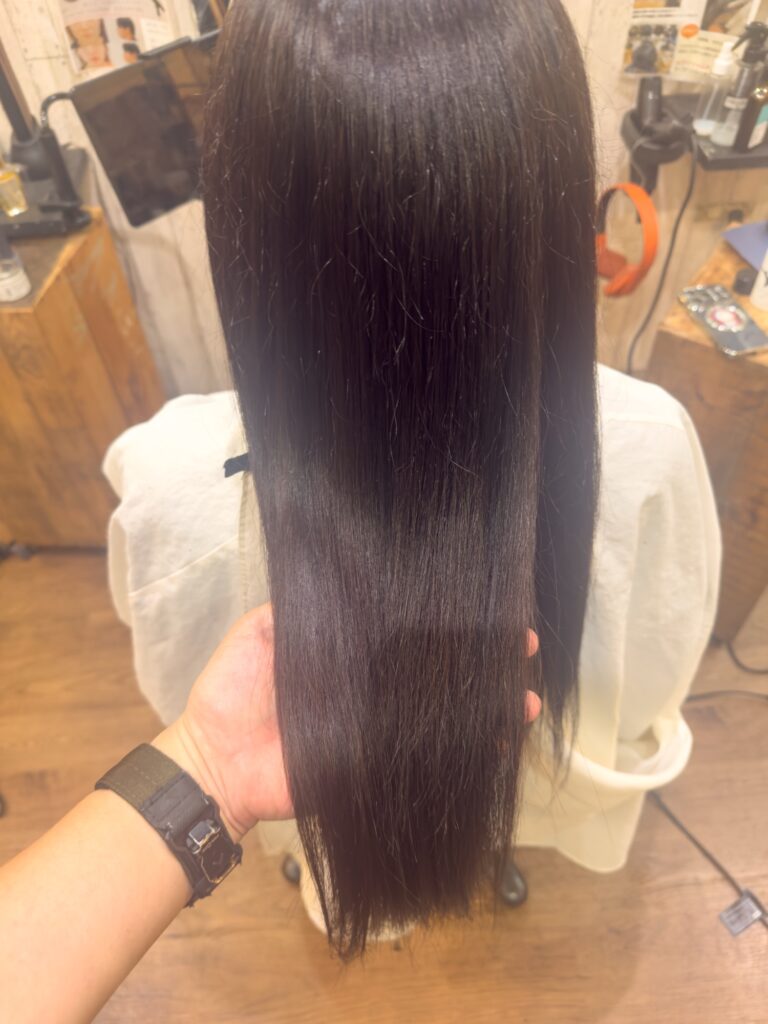 カラーと縮毛矯正とトリートメント